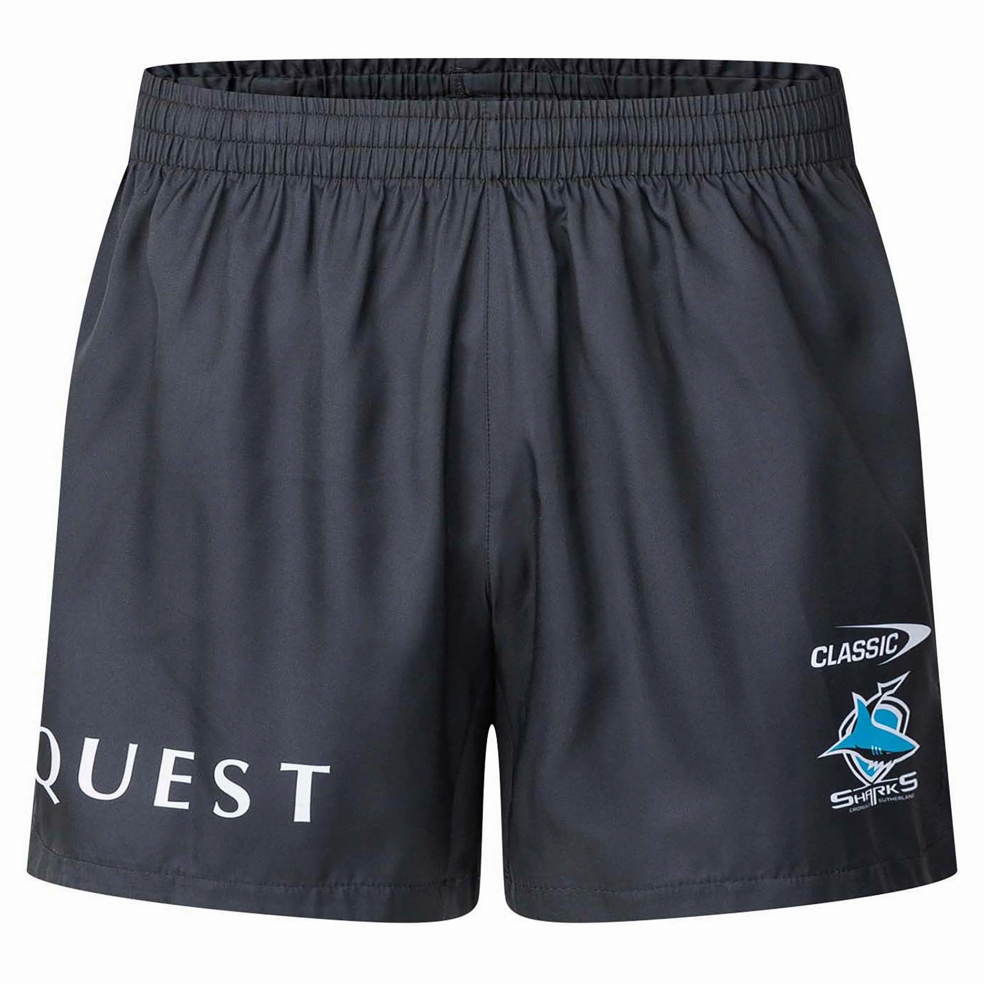 Stylish wear Men's NRL Cronulla-Sutherland Sharks 2025 Performance Gym Shorts Modernist