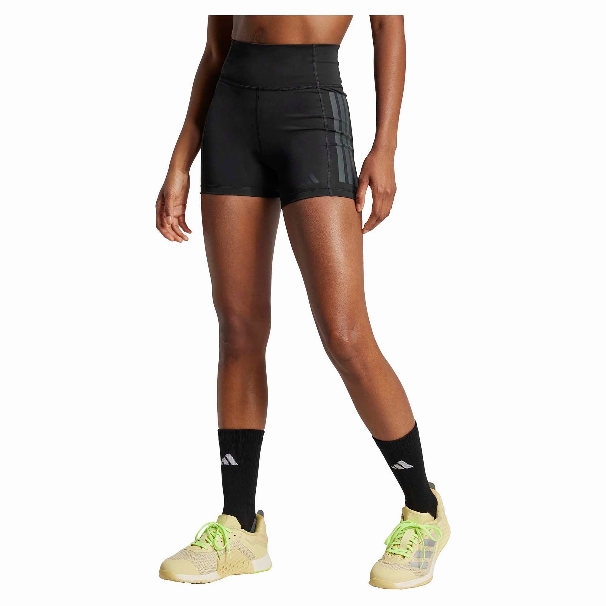 Quality-made Women's Optime 3-Stripes 1/4 3 Inch Bike Shorts