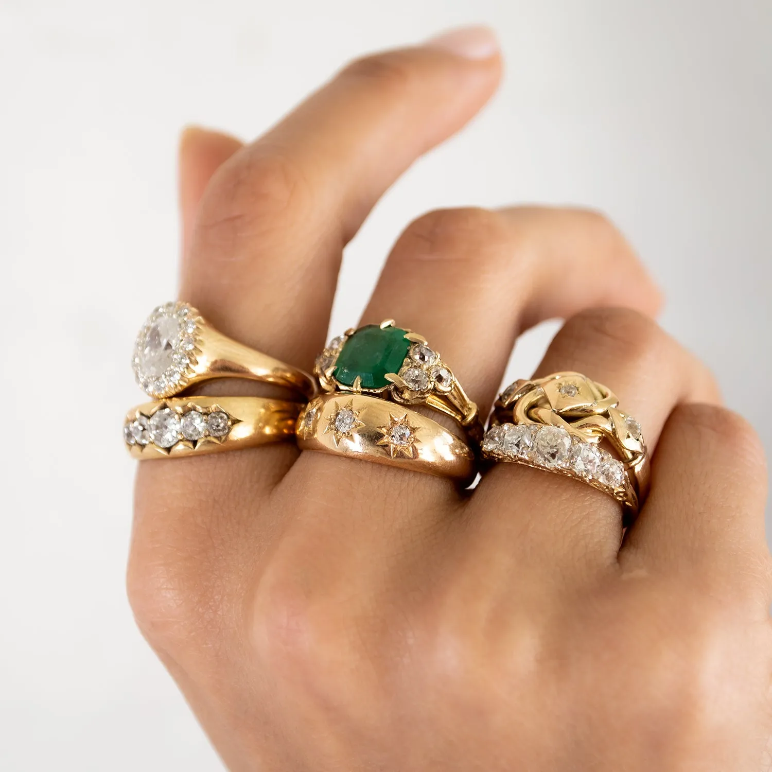 Quintet Star Diamond Ring