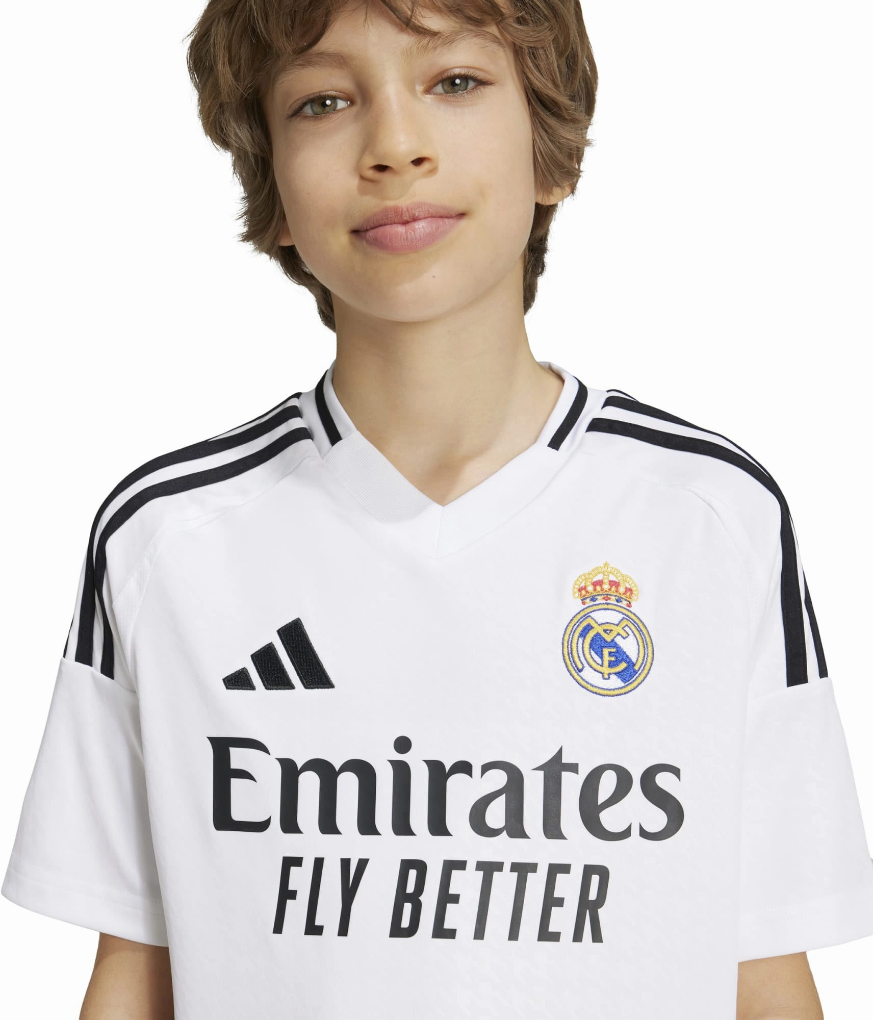 Refined Junior's Real Madrid 2024/25 Home Soccer Jersey