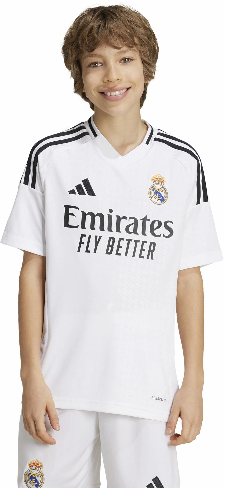 Refined Junior's Real Madrid 2024/25 Home Soccer Jersey
