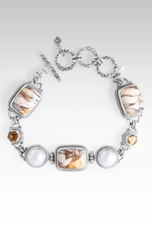 Remember Hope Bracelet II? in Brecciated Mookaite, Freshwater Pearl & Citrine