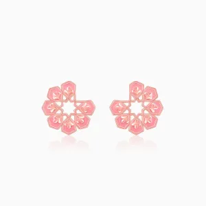 Rose Gold Mughal Monument Stud Earring