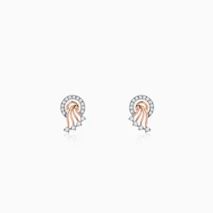 Rose Gold Secret Whispers Diamond Earrings