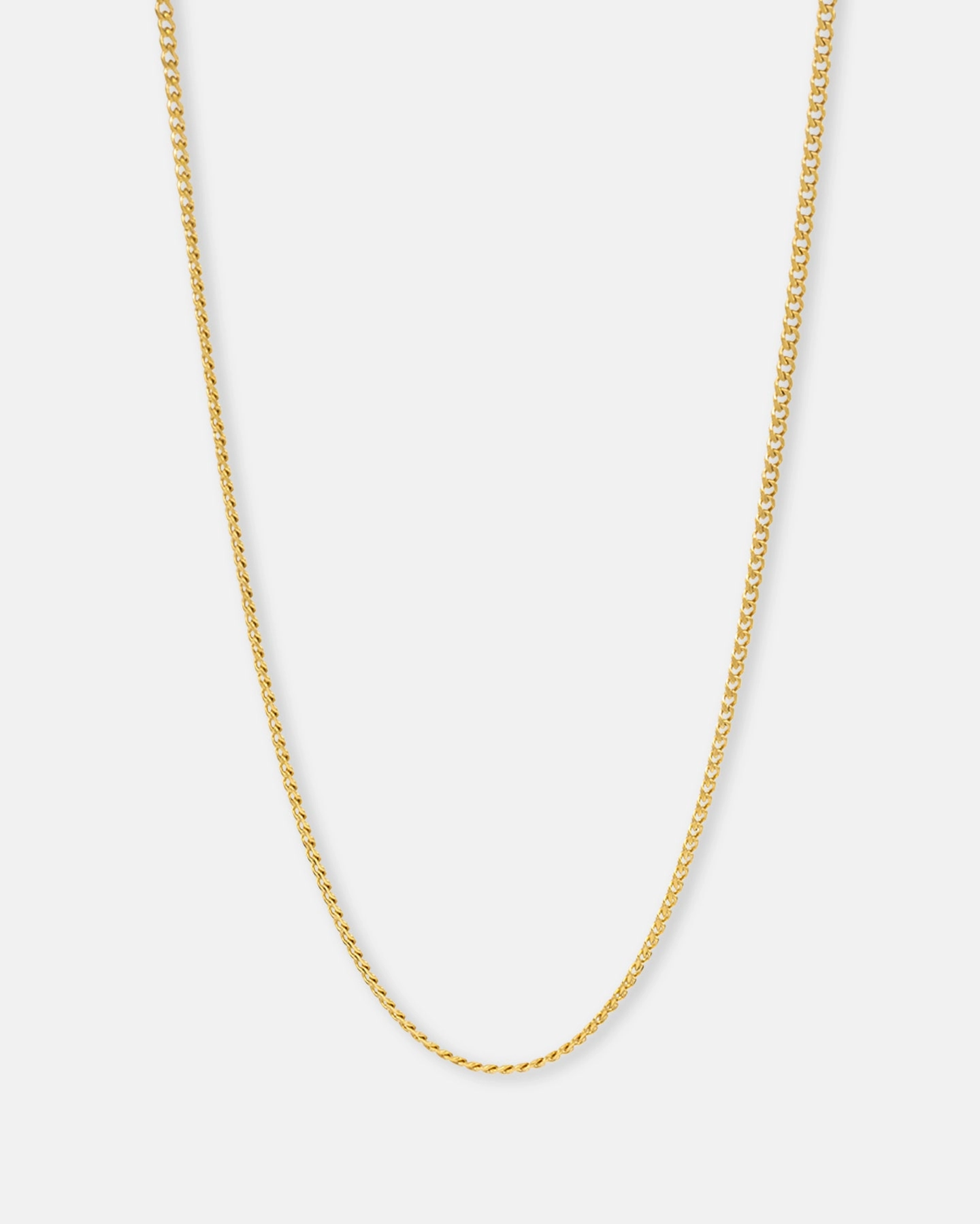Saint Morta 2.7mm Diamond Curb Chain Gold