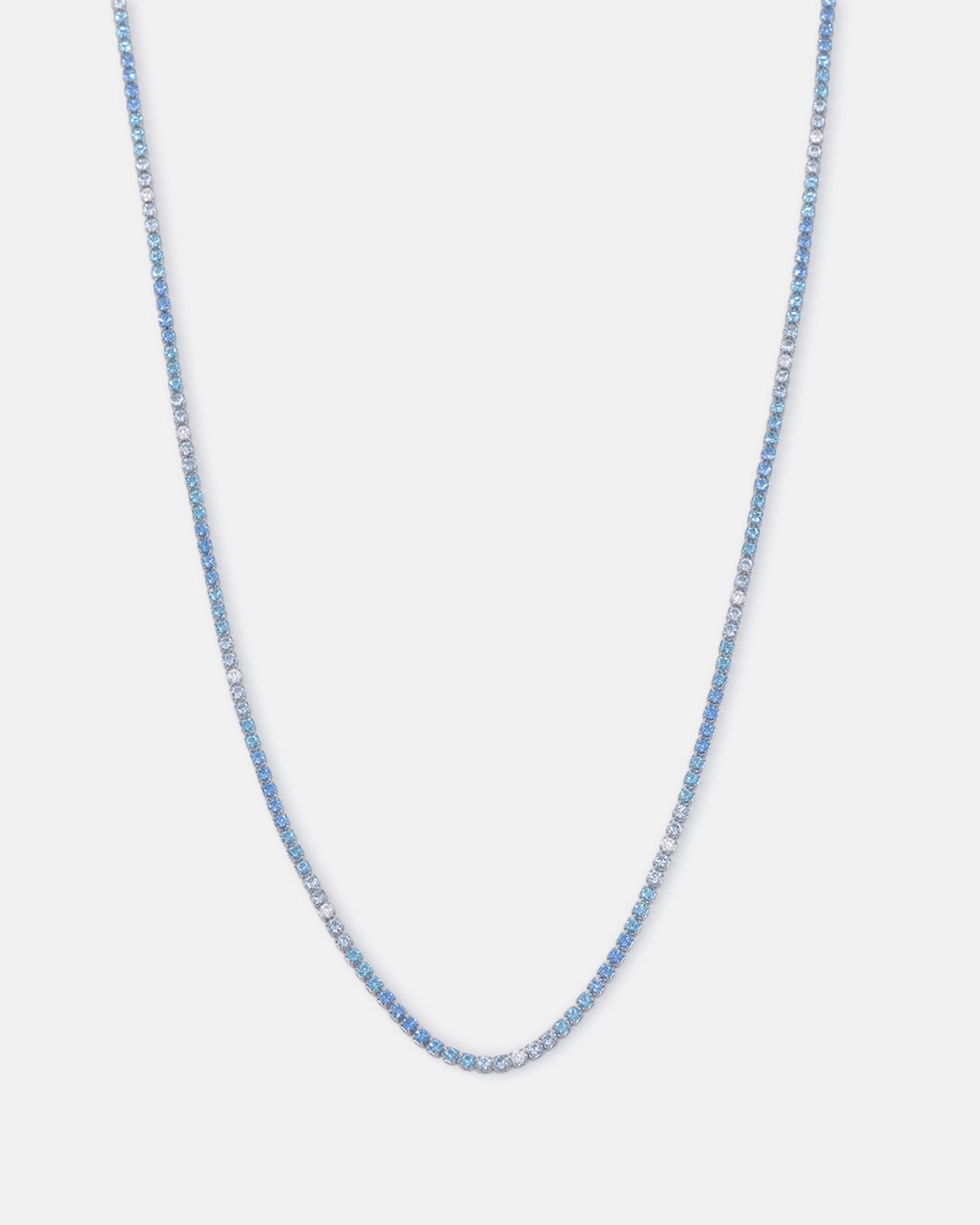 Saint Morta 2mm Micro Tennis Chain Iced White Gold
