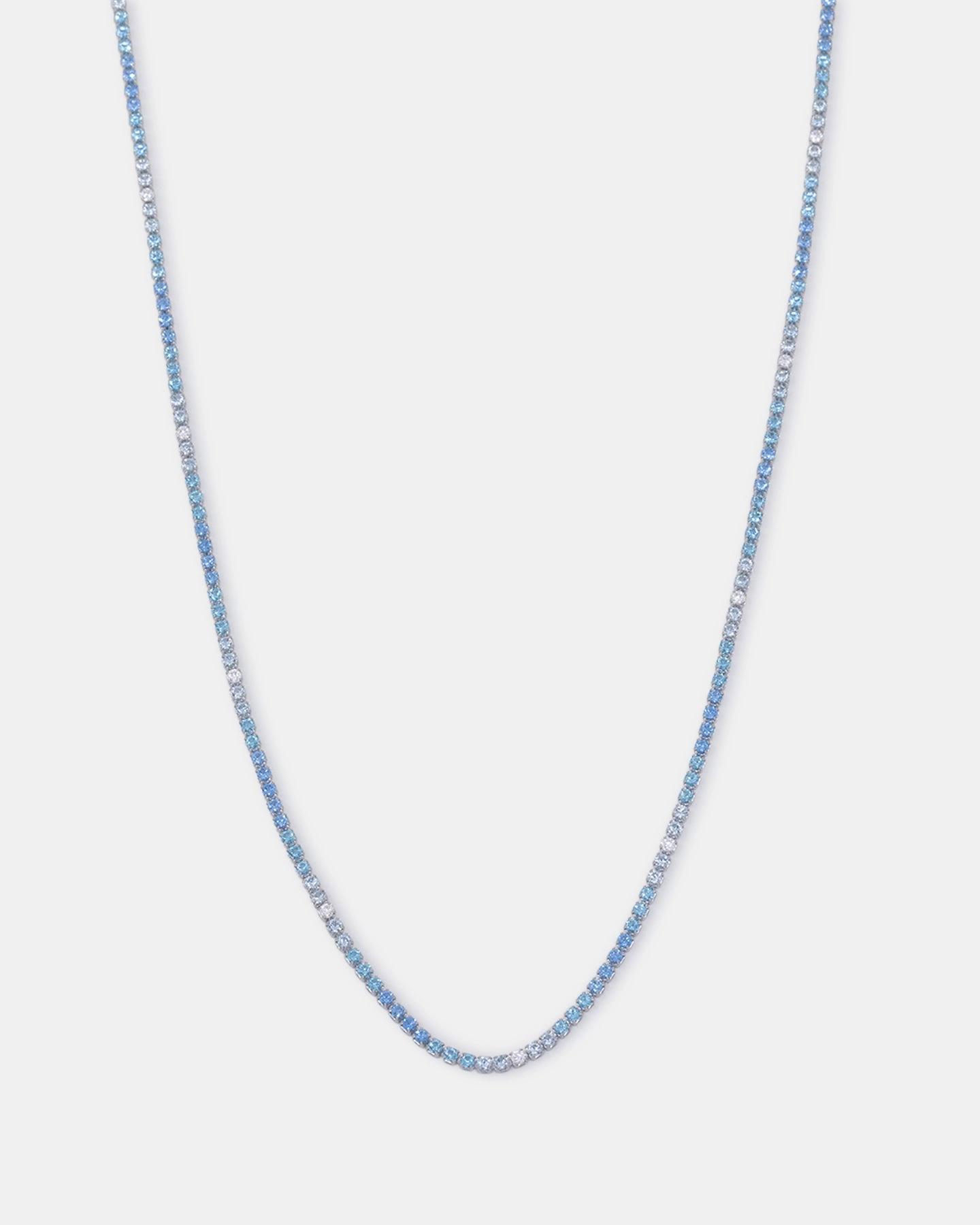 Saint Morta 2mm Micro Tennis Chain Iced White Gold