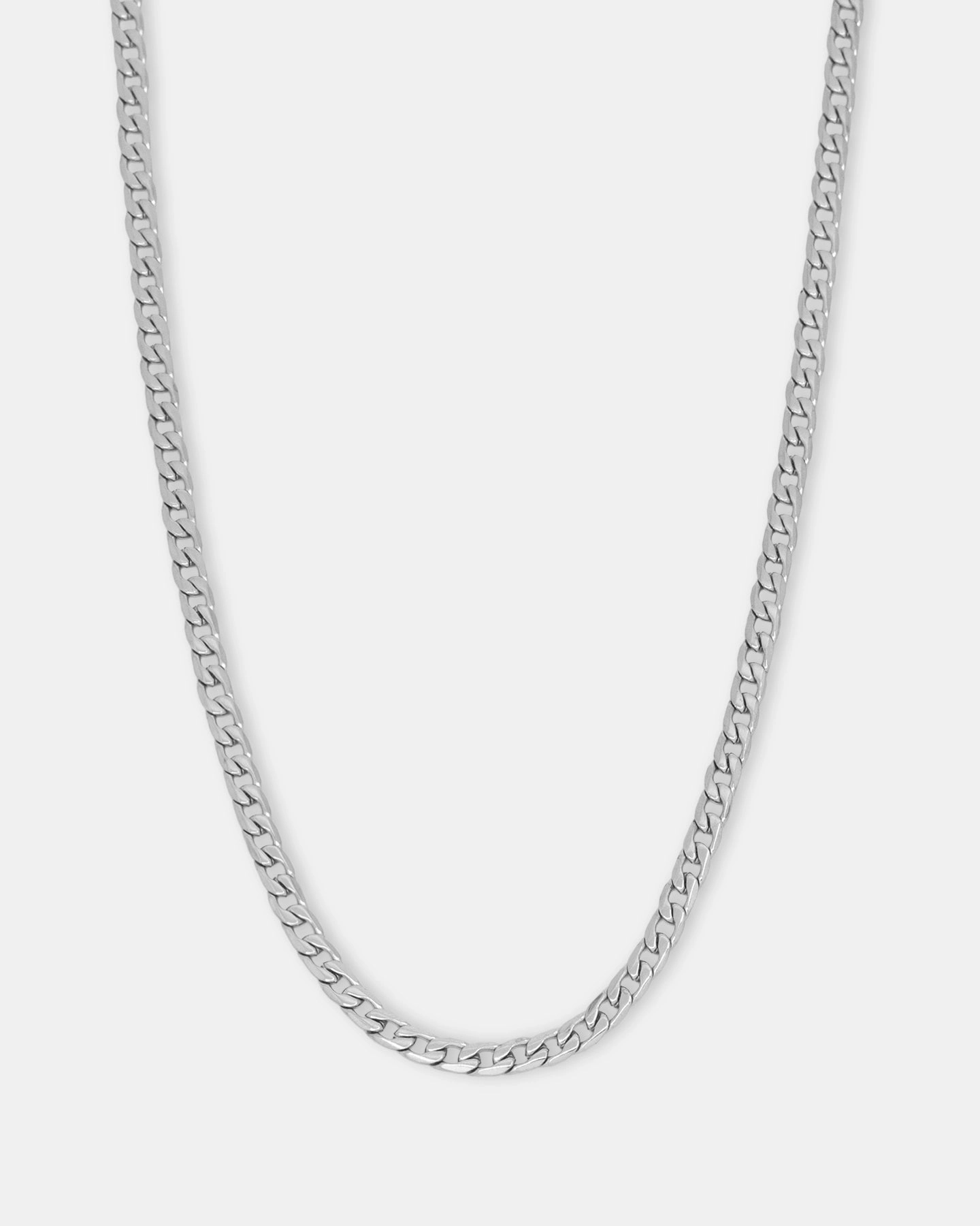 Saint Morta 4.3mm Smooth Cut Cuban Chain White Gold