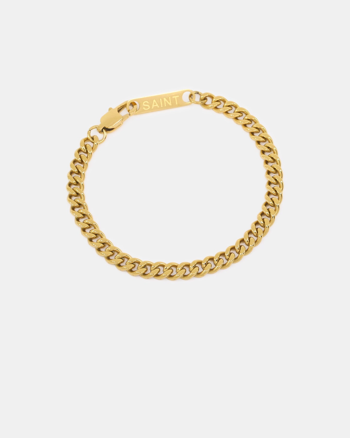 Saint Morta 5mm Cuban Bracelet Gold