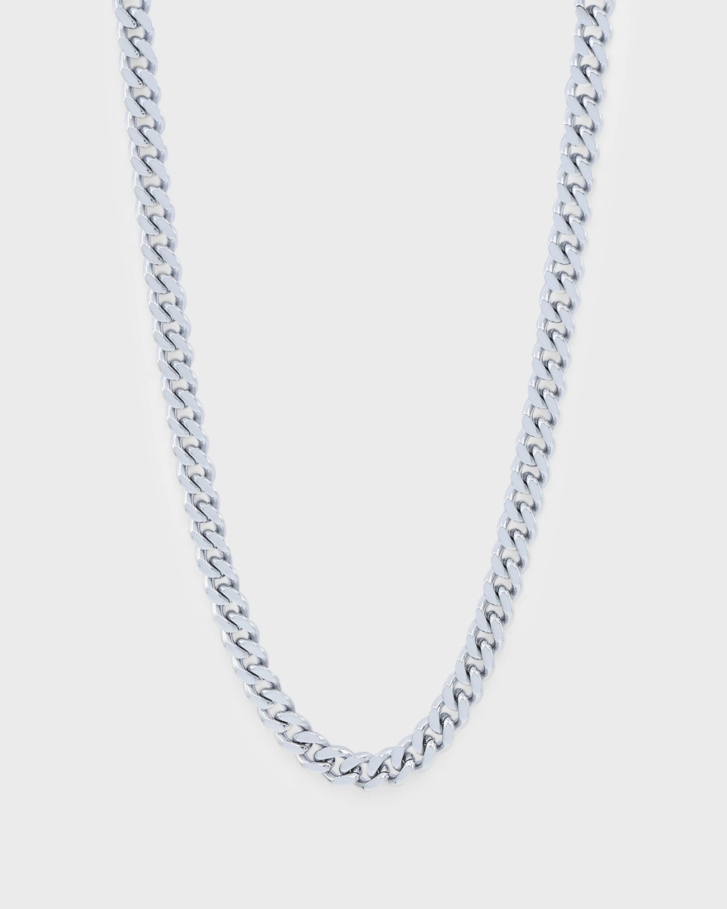 Saint Morta 7mm Cuban Chain White Gold