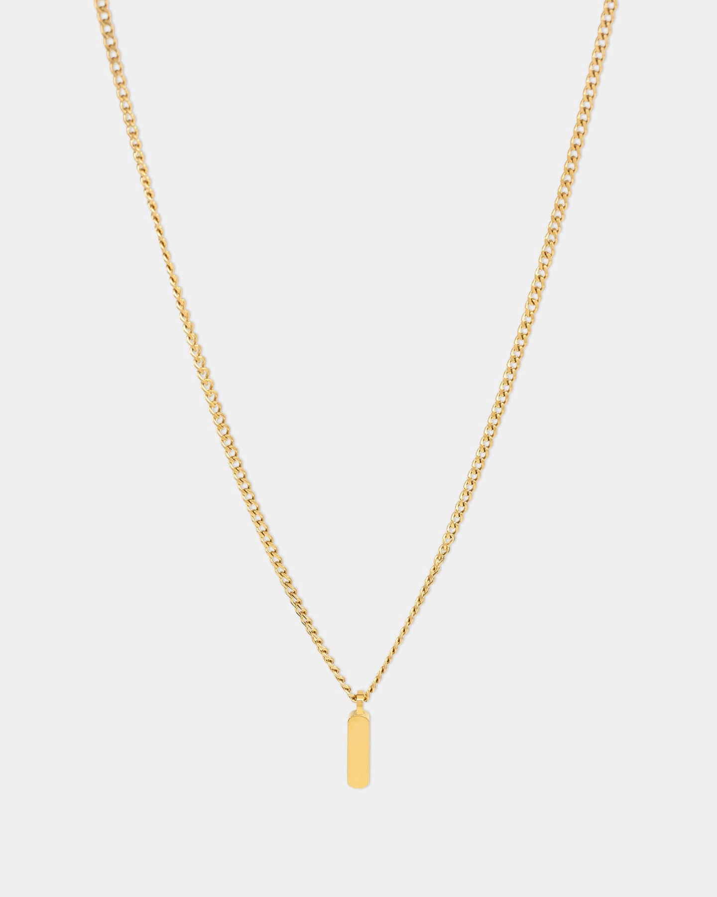 Saint Morta Bar Totem Pendant Chain Gold