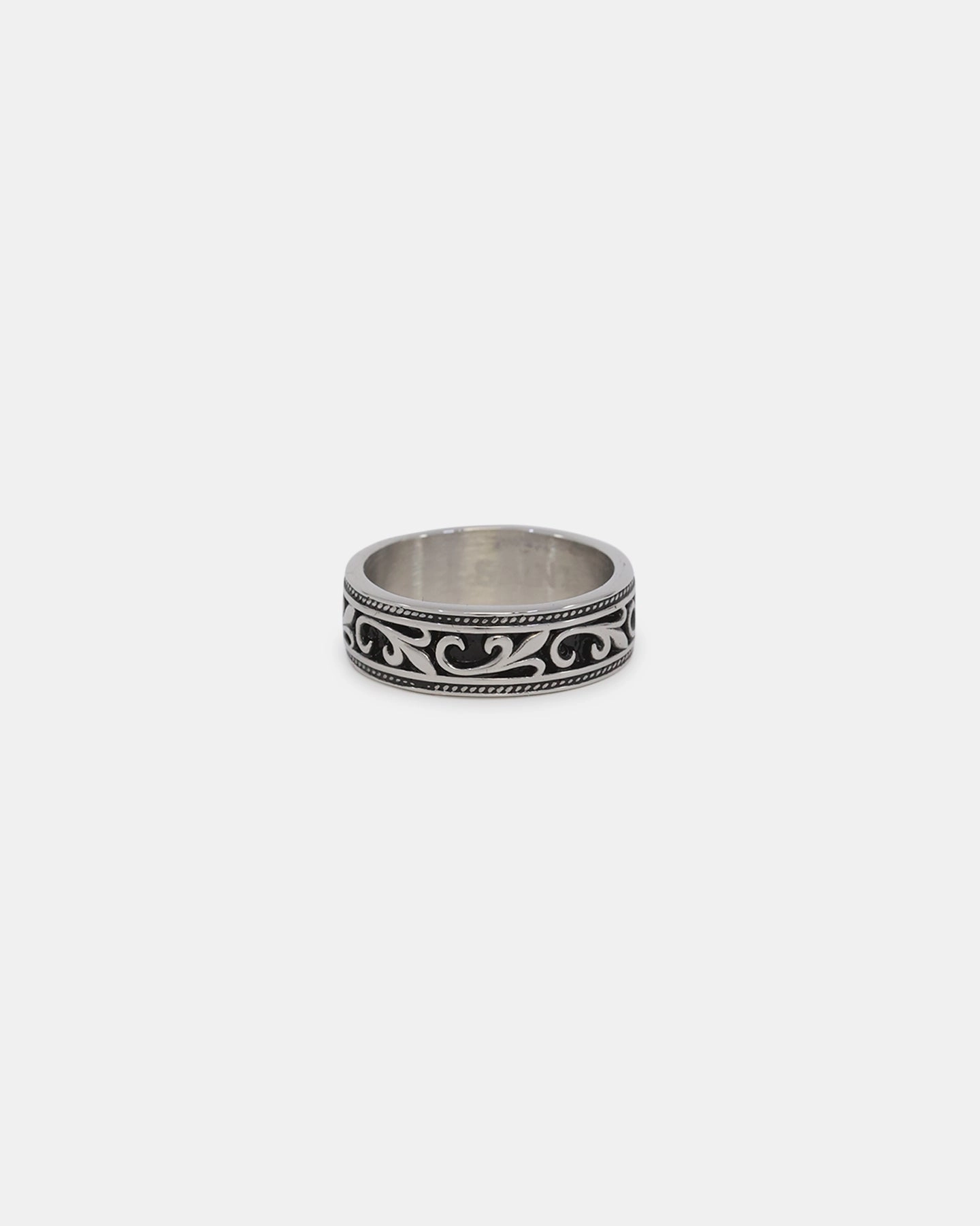 Saint Morta Heraldry Band Ring Stainless Steel