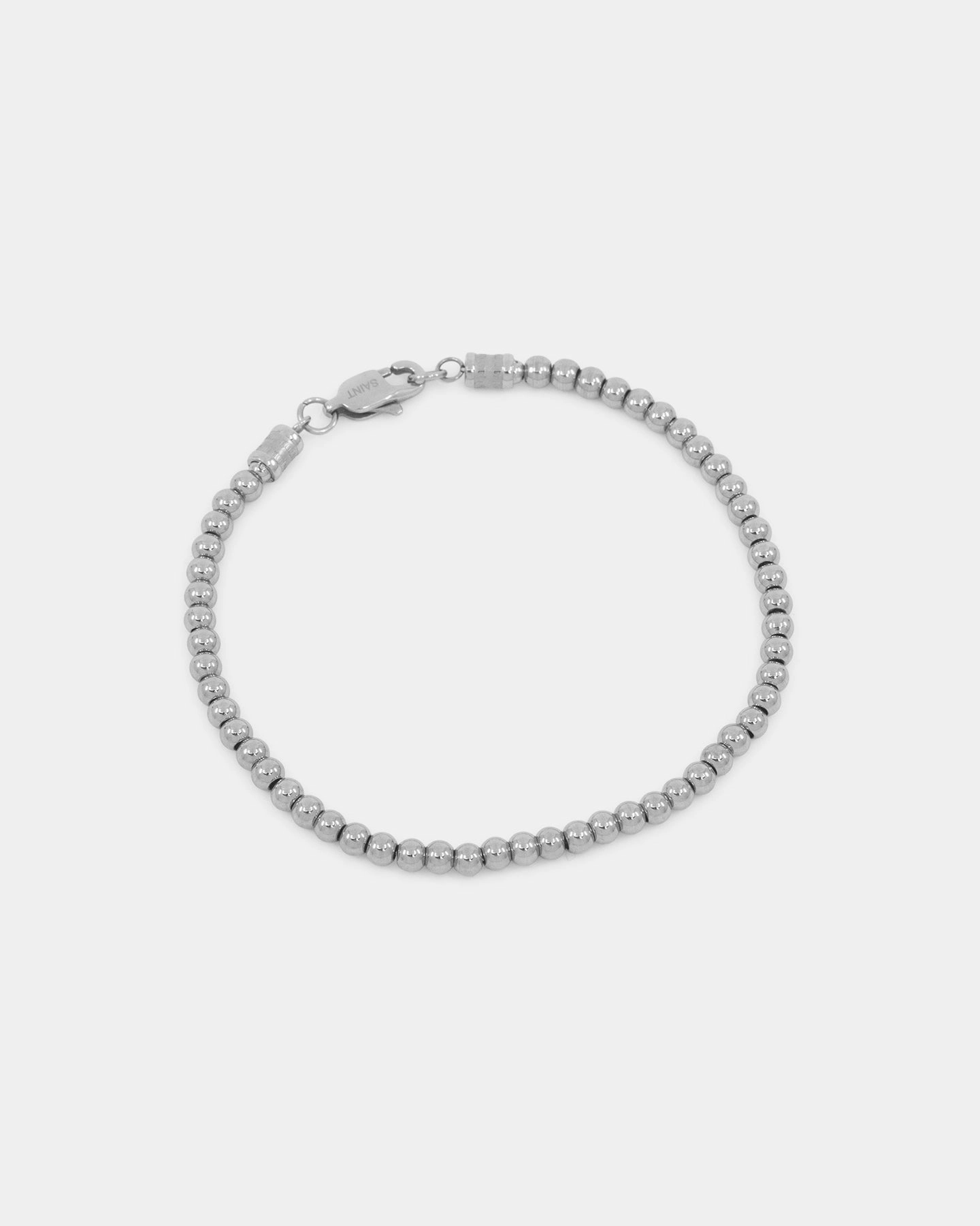 Saint Morta Mini Chrome Balls Bracelet White Gold