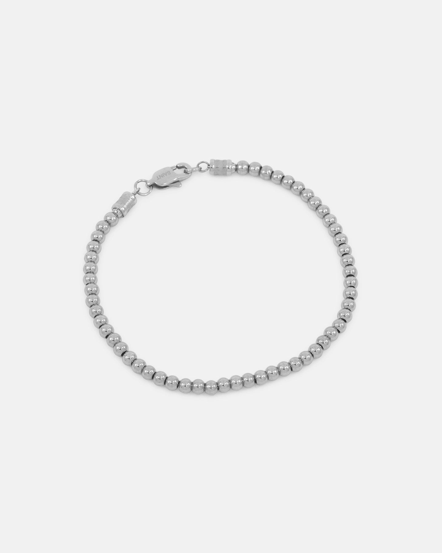 Saint Morta Mini Chrome Balls Bracelet White Gold