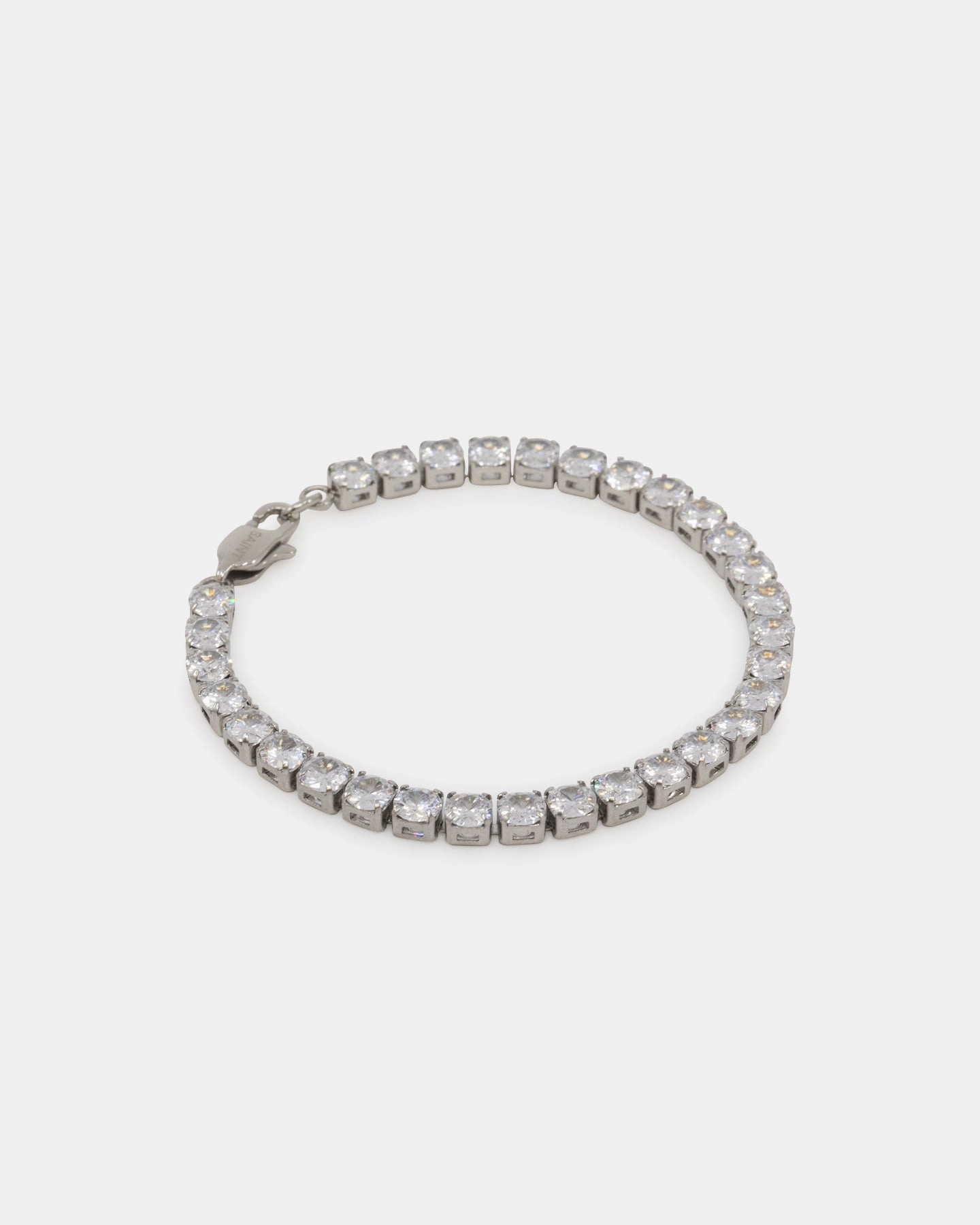 Saint Morta Round Cut Tennis Bracelet Iced White Gold
