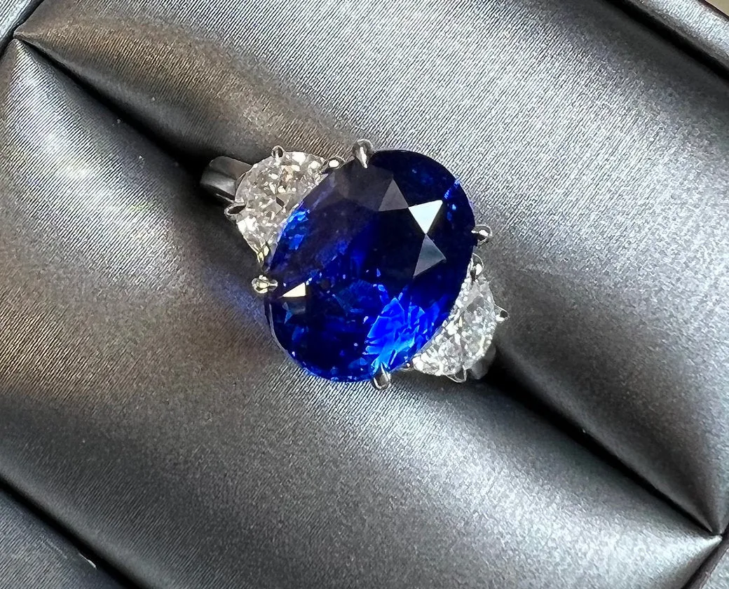 Sapphire Three Stone Ring