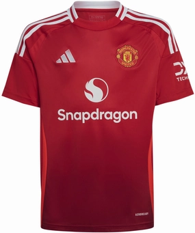 Seasonal Kid's Manchester United 2024/25 Home Soccer Jersey Expressive