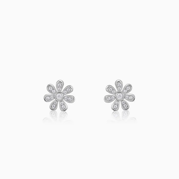 Silver Floret Fun Earrings
