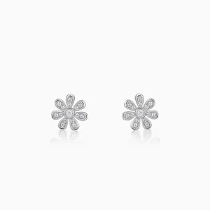 Silver Floret Fun Earrings