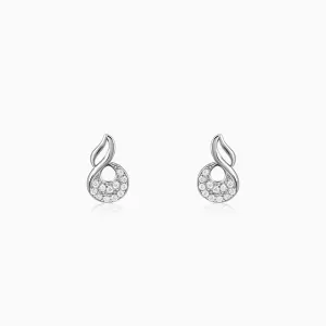 Silver Swirlshine Earrings