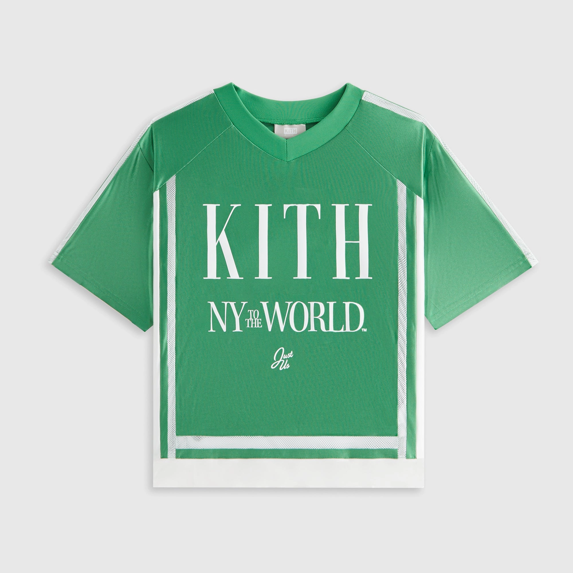 Knowledgeable Kith Kids NY to the World Faille Leon Jersey - Parrot Firm