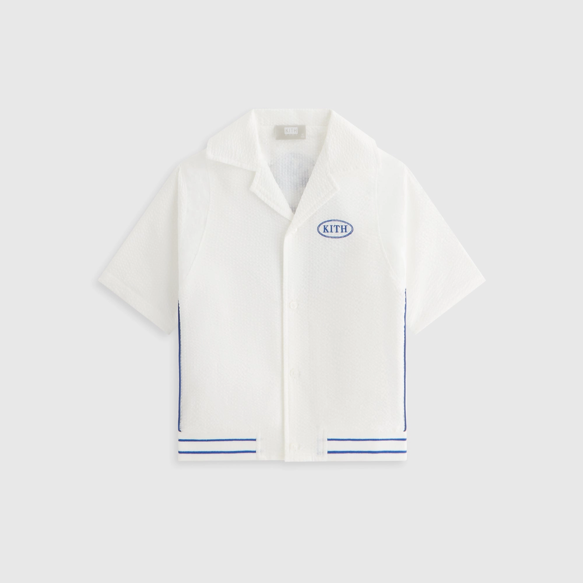 Sincere Kith Kids Seersucker Landon Souvenir Shirt - Silk Determined