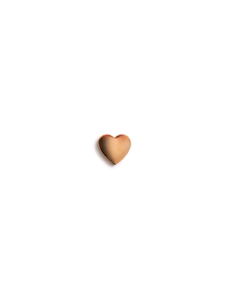 Single Love Letter Heart Stud - Gold