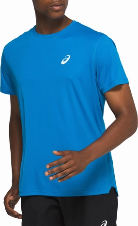 Sleek Men's Silver Short Sleeve Top Comfortable attire