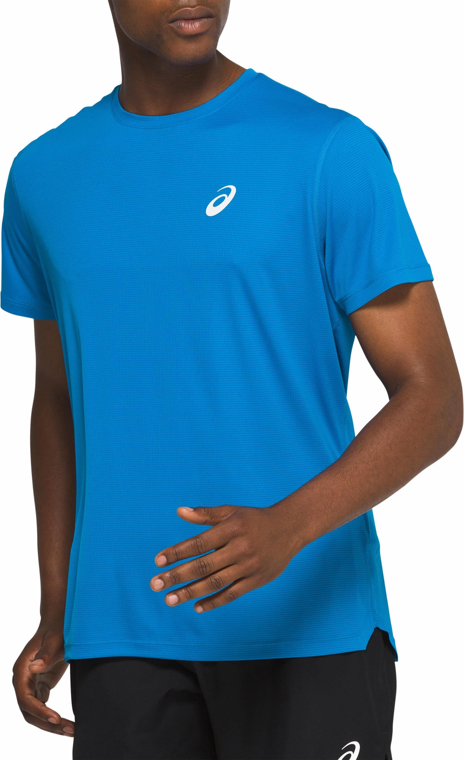 Sleek Men's Silver Short Sleeve Top Easy care