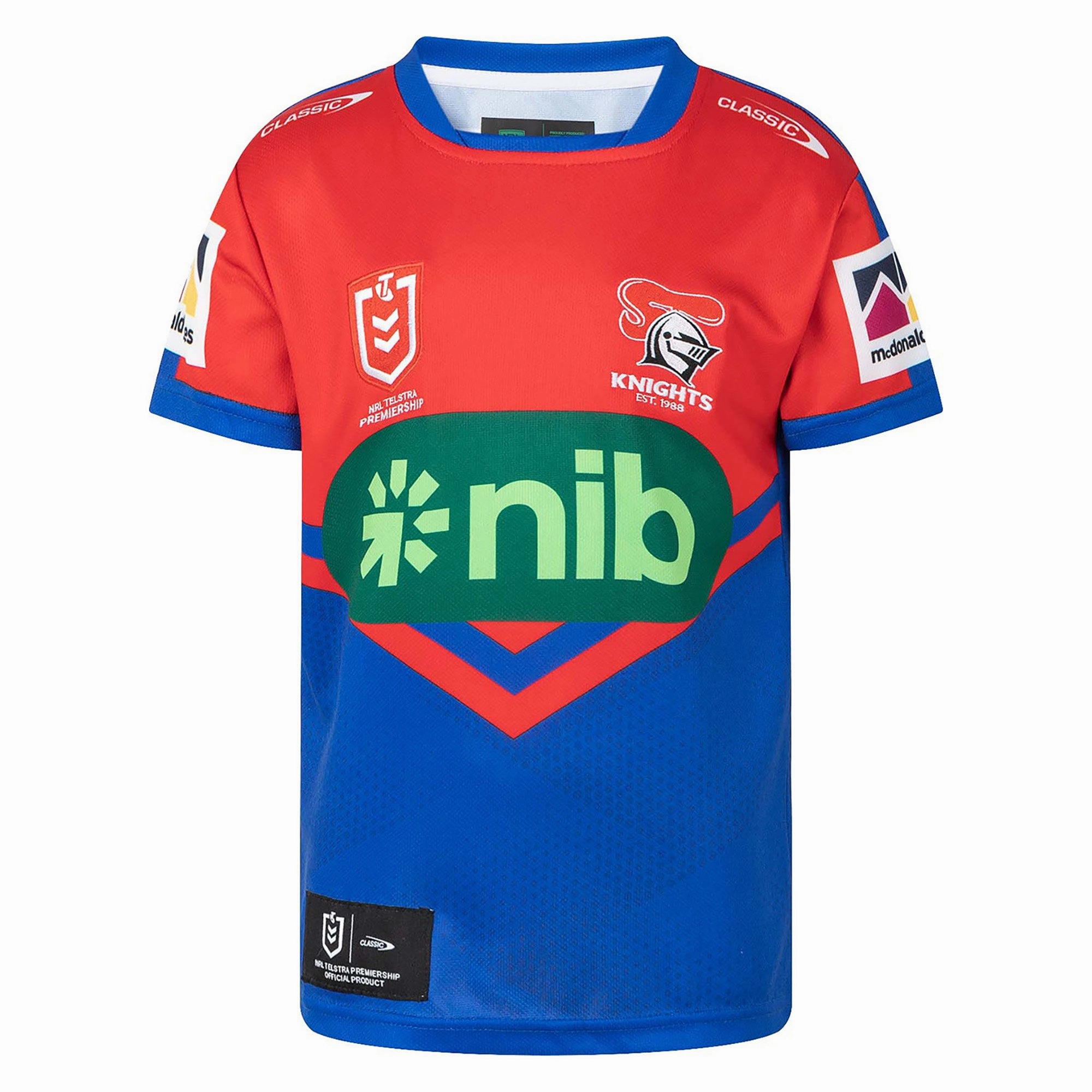Junior's NRL Newcastle Knights 2023 Home Jersey Easy-wearing Comfortable pieces