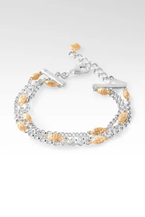 Sow Gentleness Bracelet? in 18K Gold & Rhodium Over Sterling Silver