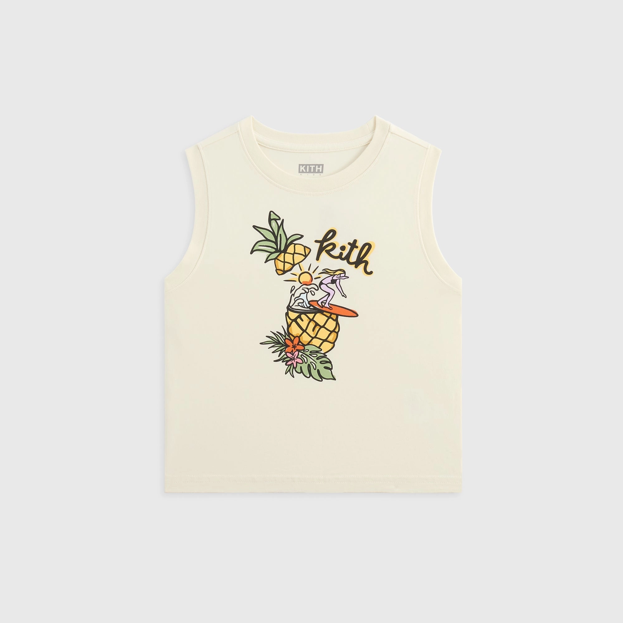 Kith Kids Pineapple Surfer Muscle Tank - Silk Cutting-edge High-quality