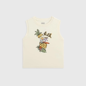Special Kith Kids Pineapple Surfer Muscle Tank - Silk Sustainable