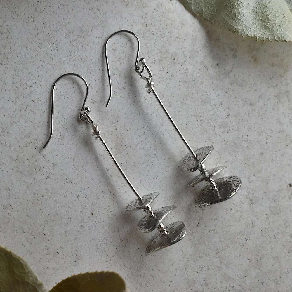 Stacked Triangle Drop Earrings