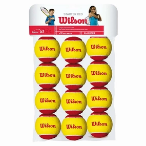 Starter Red 12 Tennis Ball Pack Durable construction Comfortable pieces