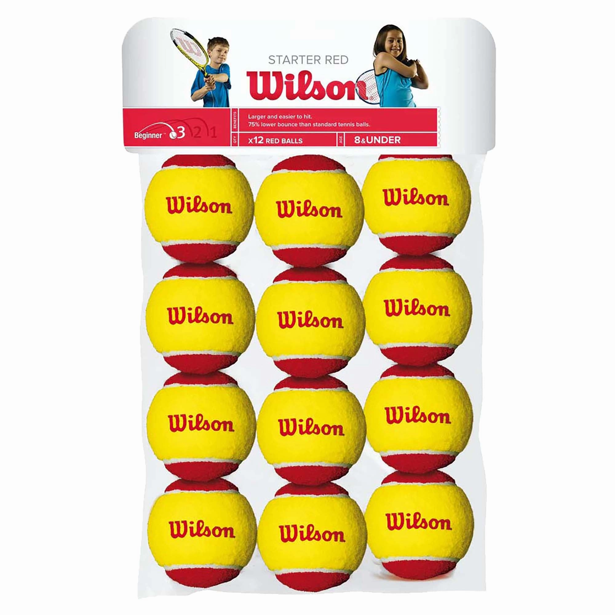 Starter Red 12 Tennis Ball Pack Durable construction Comfortable pieces