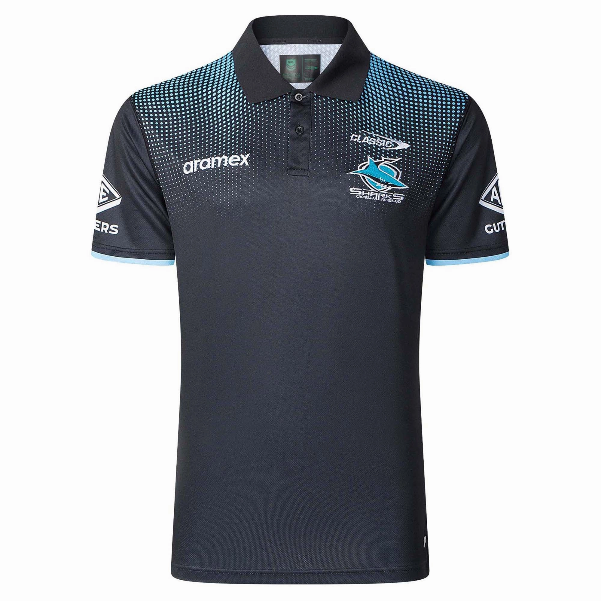 Men's NRL Cronulla-Sutherland Sharks 2025 Media Polo Quality-made Classy