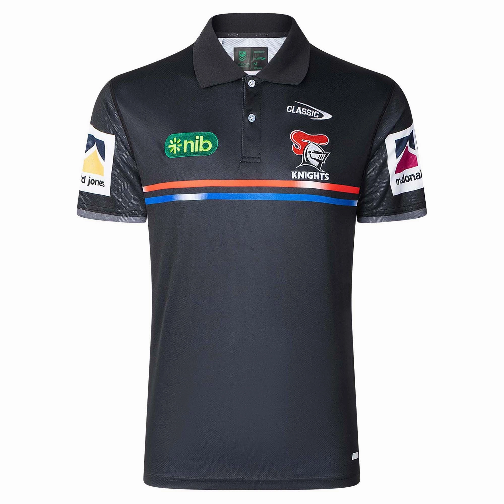 Quality guaranteed Men's NRL Newcastle Knights 2025 Media Polo Modern
