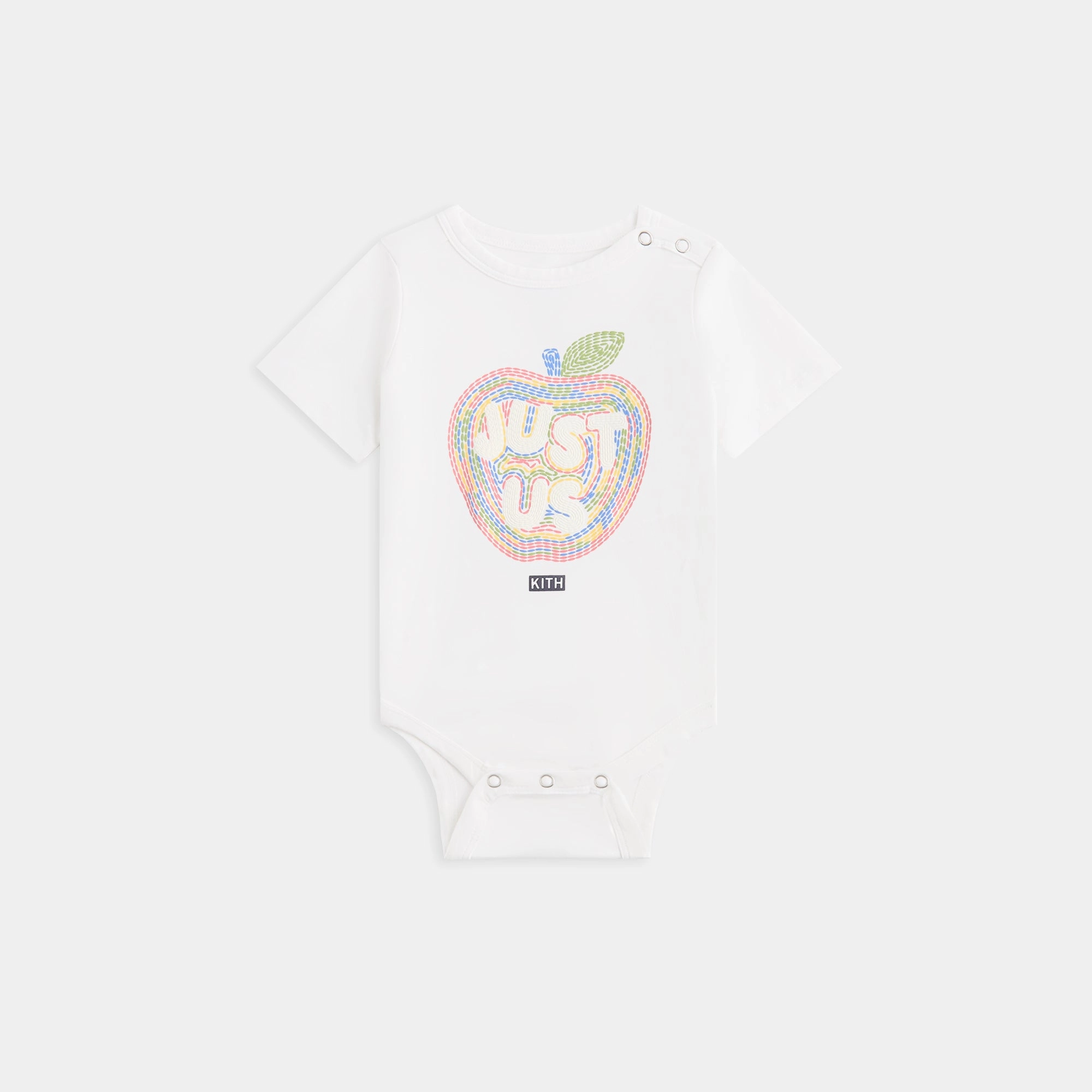 Kith Baby Just Us Apple Graphic Bodysuit - White Pretty Significant