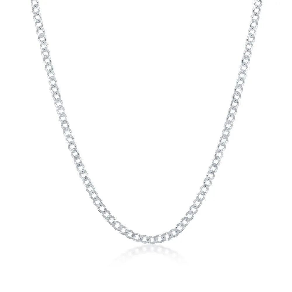 Sterling Silver 2mm Cuban Chain, 20"