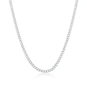 Sterling Silver 2mm Cuban Chain, 20"
