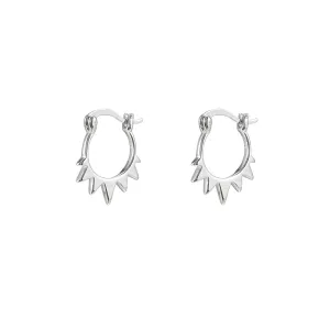 Sterling Silver Staple Hoop Earrings