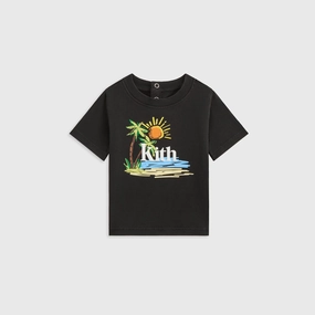 Striking Kith Baby Summer Serif Vintage Tee - Black Steady