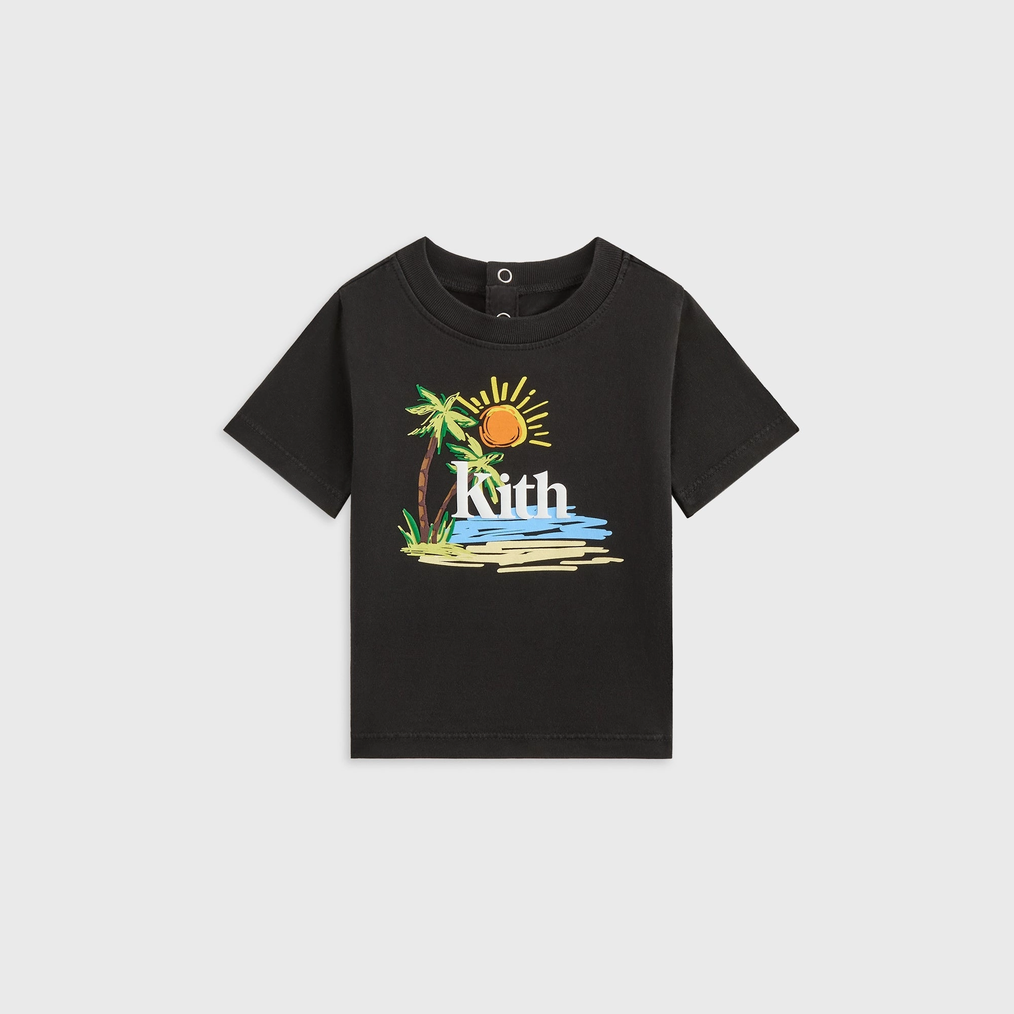 Incredible Kith Baby Summer Serif Vintage Tee - Black Special