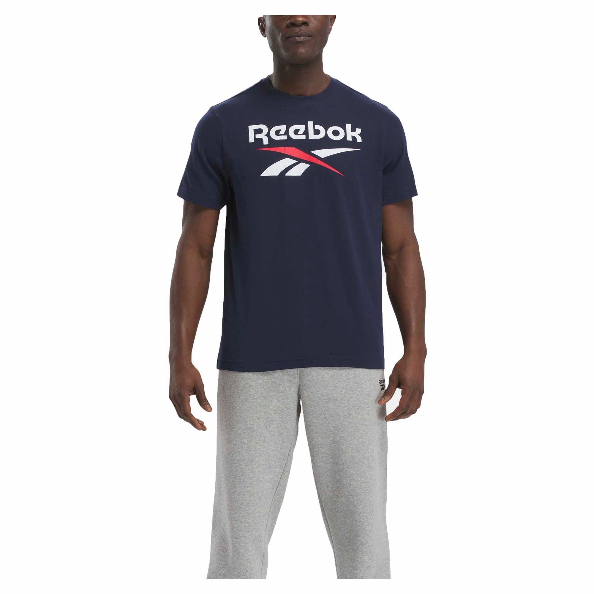 Stylish pieces Men's Identity Stacked Logo T-Shirt Vintage-inspired