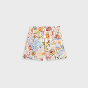 Stylish Kith Kids Summer Picnic Thompson Camp Short - Sandrift Balanced