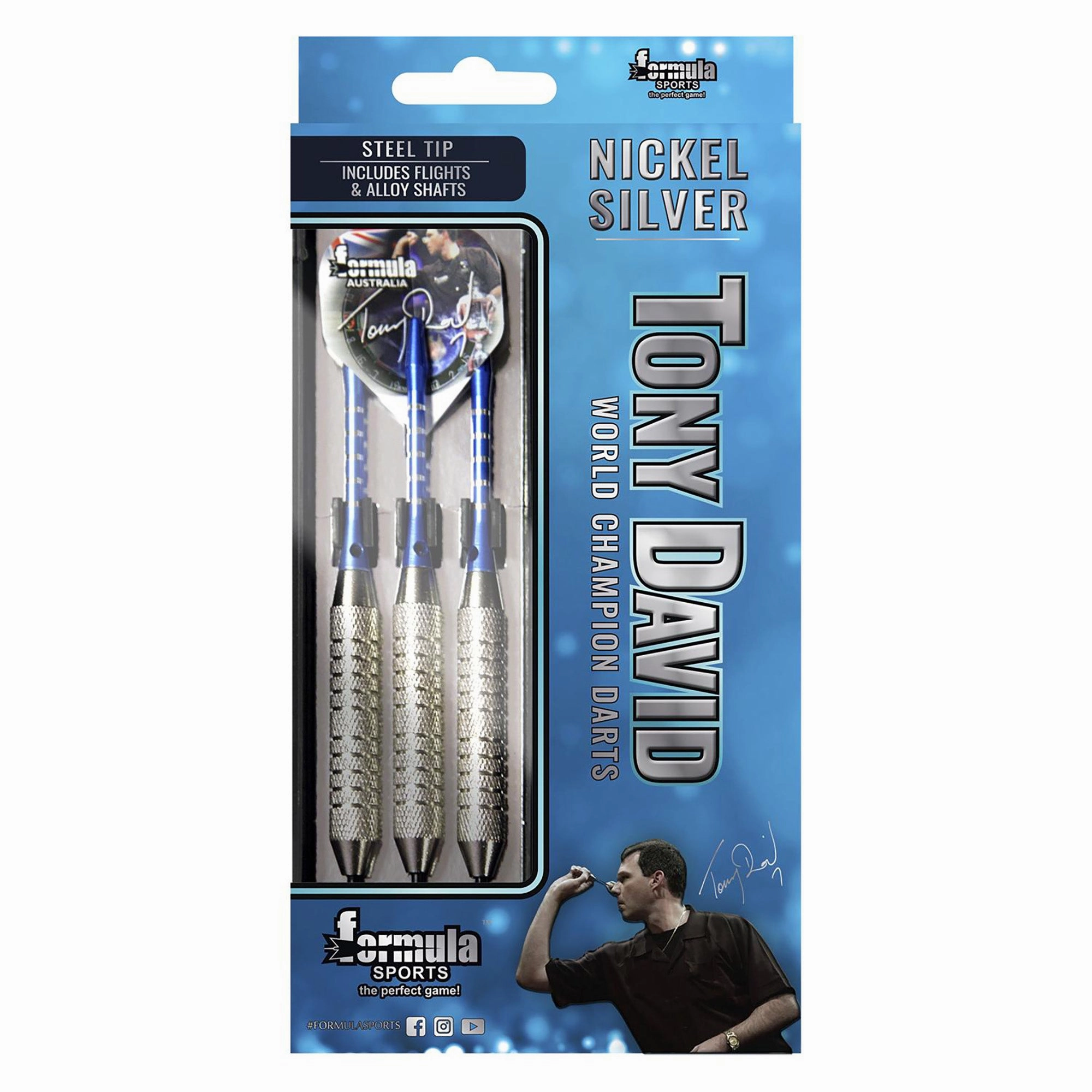 Tony David Nickel Silver Darts Style driven Fashion tips