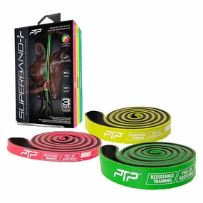 SuperBand Dual Colour 3 Pack Combo Resistance Bands Style focused Versatile attire