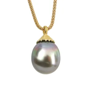 Tahitian Pearl Drop Pendant Necklace