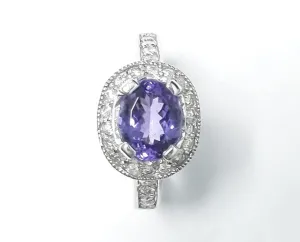 Tanzanite Oval Ring 2.1 cts